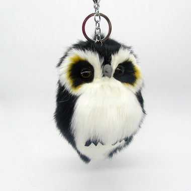 Cute Fluffy Owl Keychain
