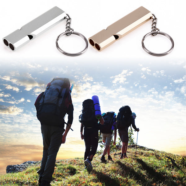 Double-frequency Whistle Keychain