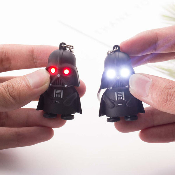 Black Darth Vader LED Keychain
