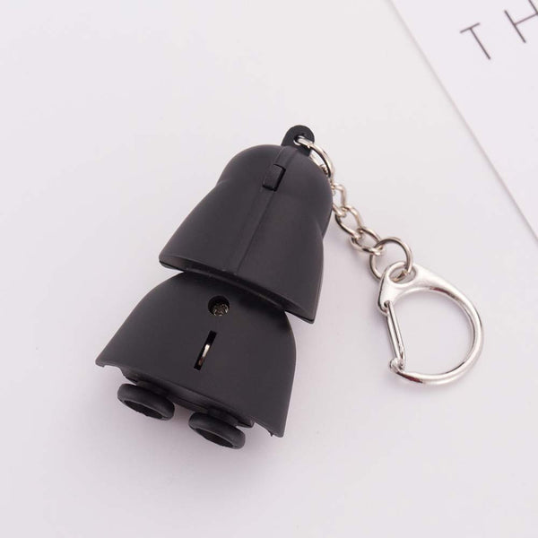 Black Darth Vader LED Keychain