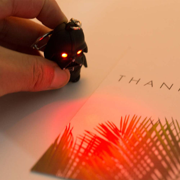 Black Darth Vader LED Keychain