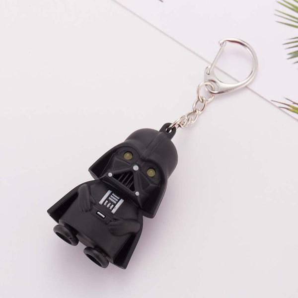 Black Darth Vader LED Keychain