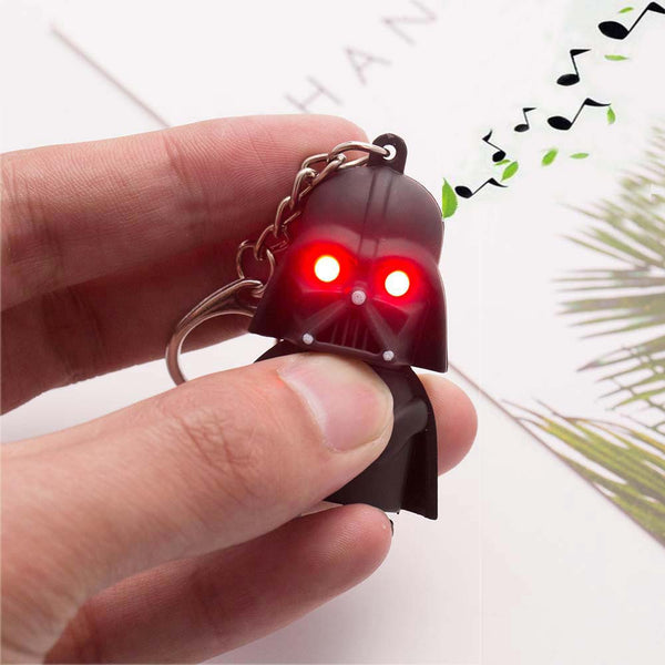 Black Darth Vader LED Keychain