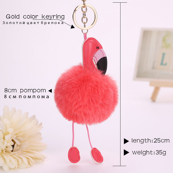 Cute Flamingo Key Chain