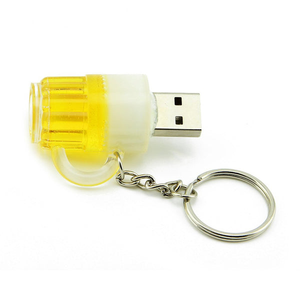 Cartoon Beer Cup Keychain