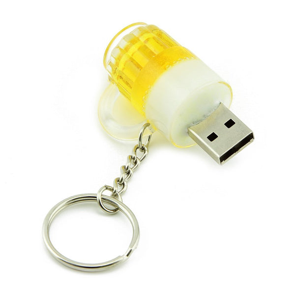Cartoon Beer Cup Keychain