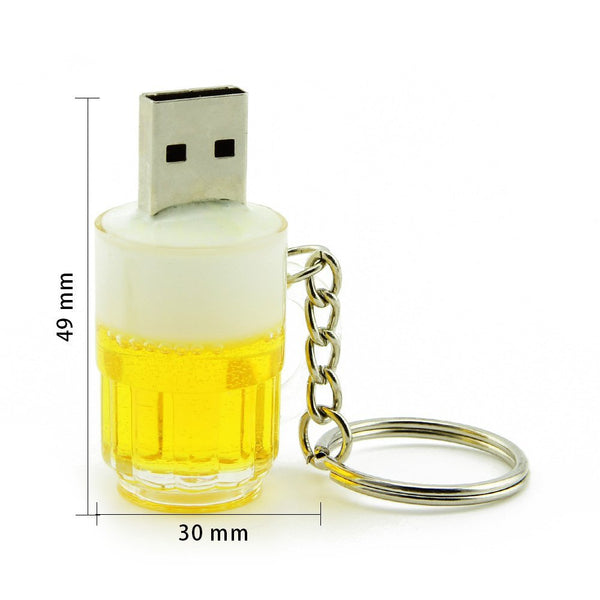 Cartoon Beer Cup Keychain