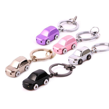 Metal LED Light Car Keychain