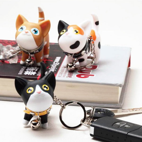 Multicolor Cute Cat Keychain