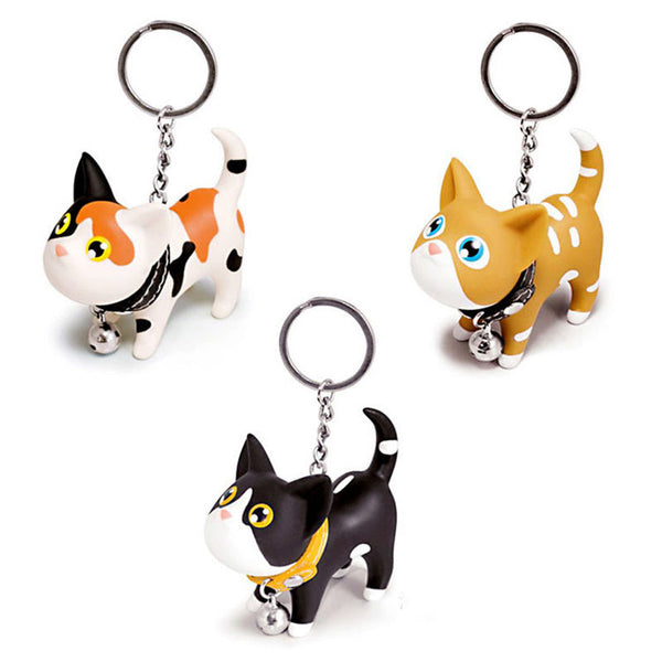 Multicolor Cute Cat Keychain