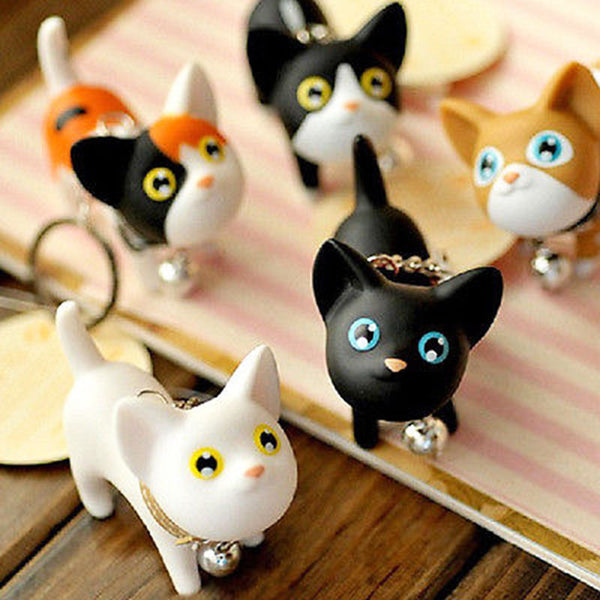 Multicolor Cute Cat Keychain