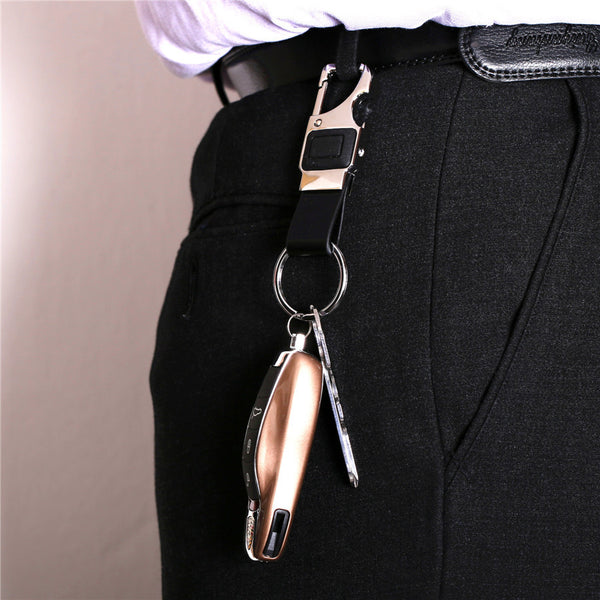 Leather Key Chain Metal