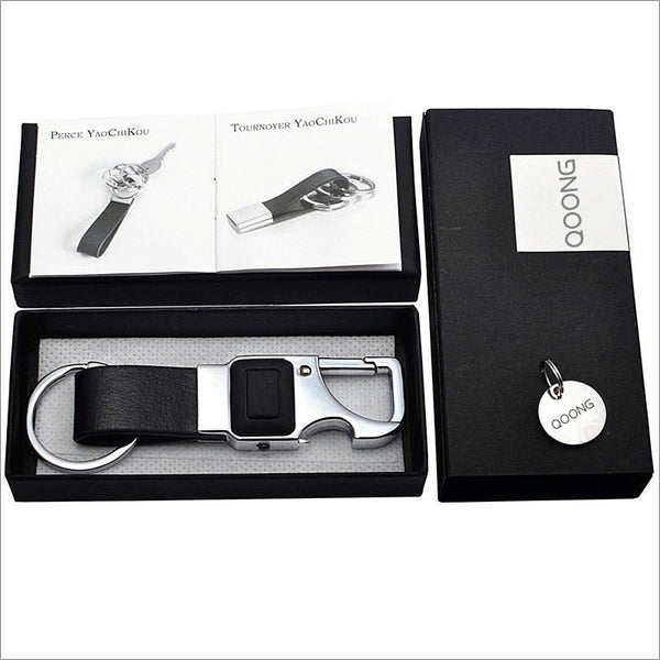 Leather Key Chain Metal