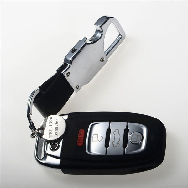 Leather Key Chain Metal
