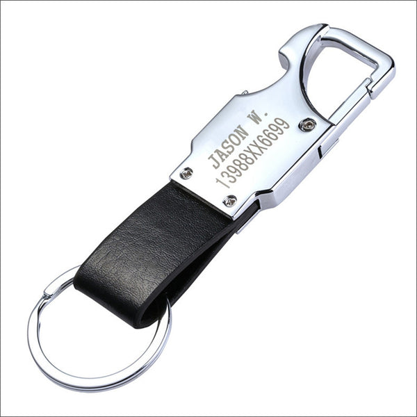 Leather Key Chain Metal