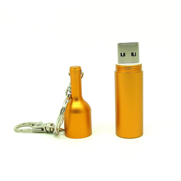 Wine Bottle USB Keychain