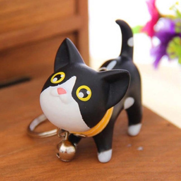 Multicolor Cute Cat Keychain