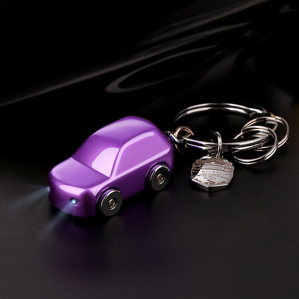 Metal LED Light Car Keychain