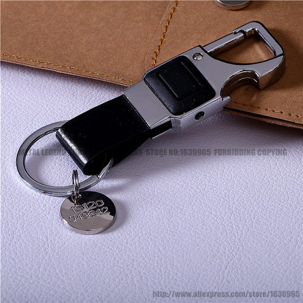 Leather Key Chain Metal
