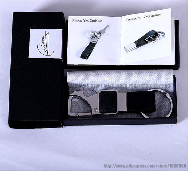 Leather Key Chain Metal