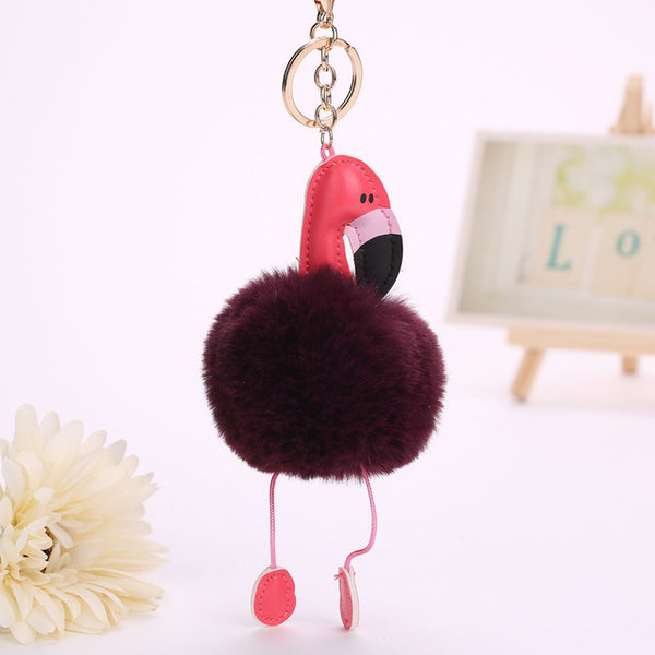 Cute Flamingo Key Chain