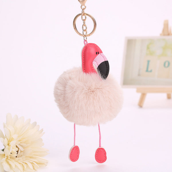 Cute Flamingo Key Chain