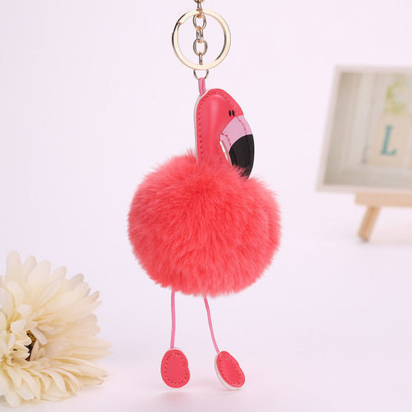 Cute Flamingo Key Chain