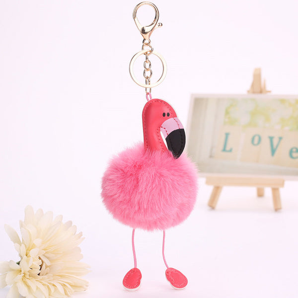 Cute Flamingo Key Chain