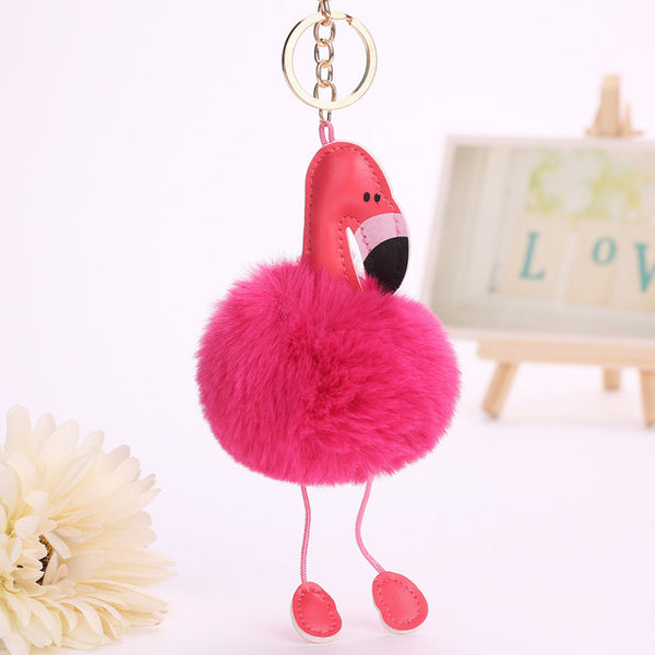 Cute Flamingo Key Chain