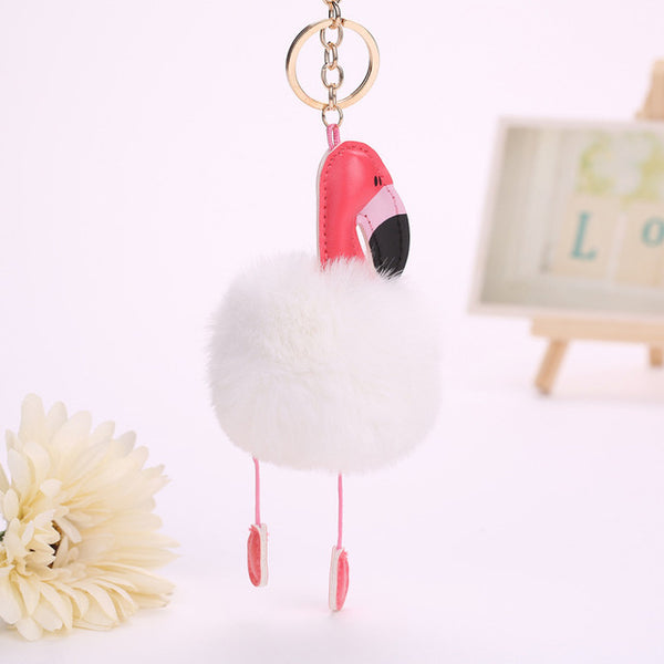 Cute Flamingo Key Chain